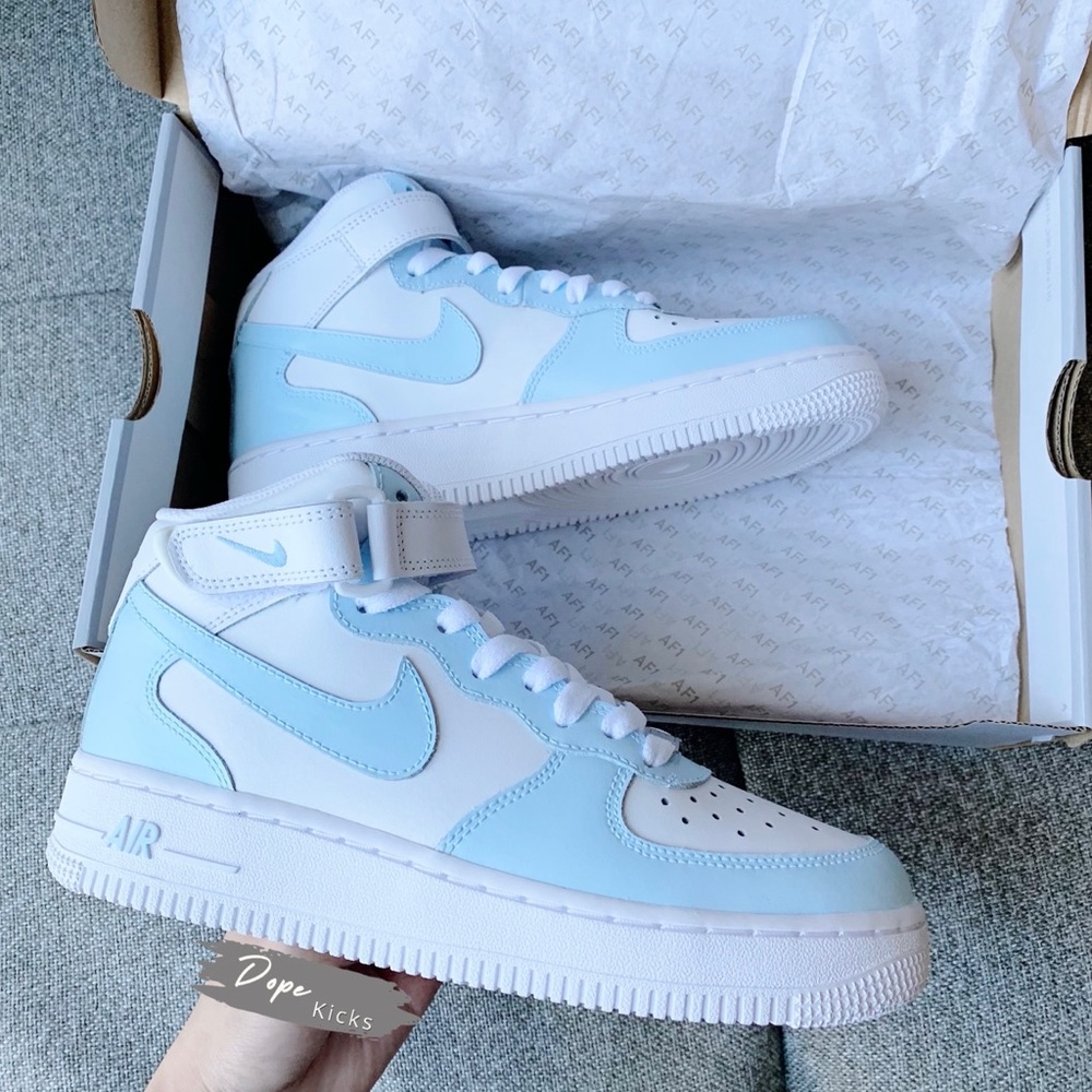 Baby Blue Air Force 1 Mids